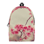 Vintage Cherry Blossom Print Backpack