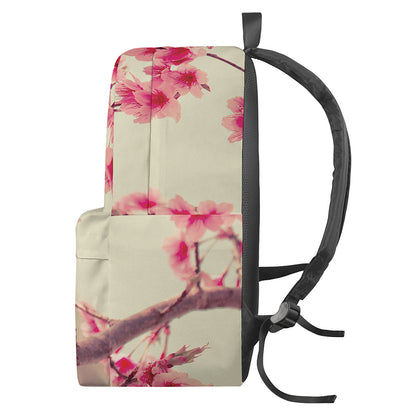 Vintage Cherry Blossom Print Backpack