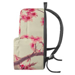 Vintage Cherry Blossom Print Backpack