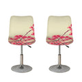 Vintage Cherry Blossom Print Bar Stool Covers