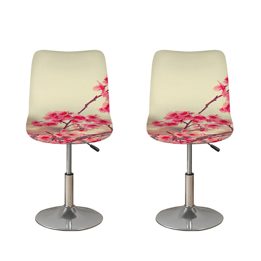 Vintage Cherry Blossom Print Bar Stool Covers