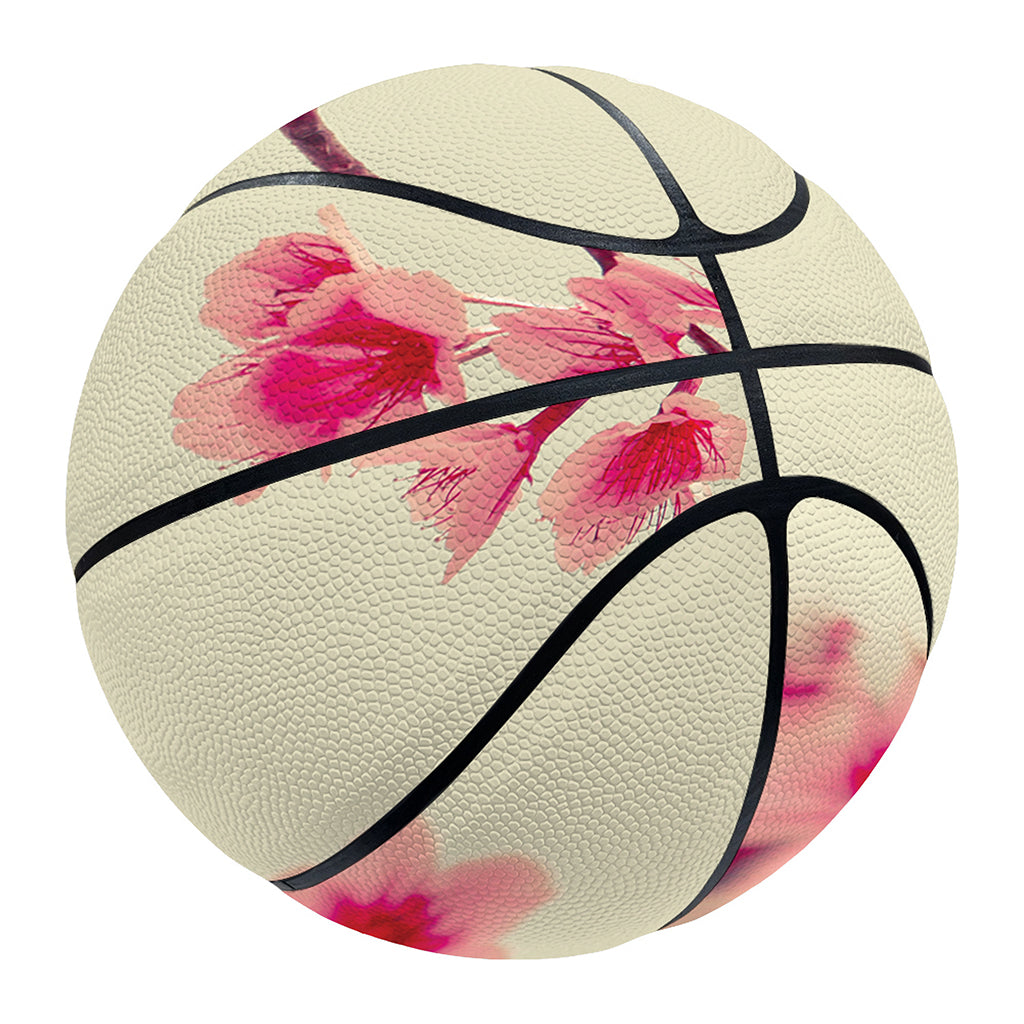 Vintage Cherry Blossom Print Basketball