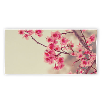 Vintage Cherry Blossom Print Beach Towel