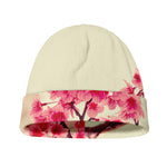 Vintage Cherry Blossom Print Beanie
