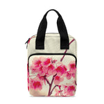 Vintage Cherry Blossom Print Bible Tote Bag