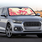 Vintage Cherry Blossom Print Car Windshield Sun Shade