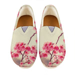 Vintage Cherry Blossom Print Casual Shoes