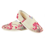 Vintage Cherry Blossom Print Casual Shoes