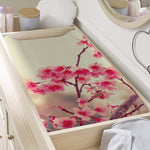 Vintage Cherry Blossom Print Changing Pad Cover