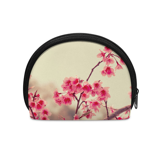 Vintage Cherry Blossom Print Coin Purse