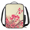 Vintage Cherry Blossom Print Crossbody Lunch Bag