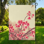 Vintage Cherry Blossom Print Garden Flag