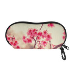 Vintage Cherry Blossom Print Glasses Case