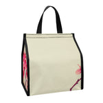 Vintage Cherry Blossom Print Insulated Lunch Tote