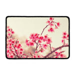 Vintage Cherry Blossom Print Kitchen Mat