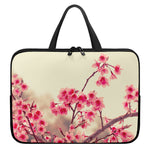 Vintage Cherry Blossom Print Laptop Sleeve With Handle