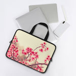 Vintage Cherry Blossom Print Laptop Sleeve With Handle