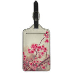 Vintage Cherry Blossom Print Luggage Tag