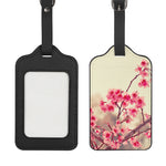 Vintage Cherry Blossom Print Luggage Tag
