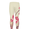 Vintage Cherry Blossom Print Men's Leggings