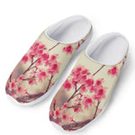 Vintage Cherry Blossom Print Mesh Casual Shoes