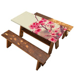 Vintage Cherry Blossom Print Picnic Table Cover