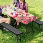 Vintage Cherry Blossom Print Picnic Table Cover
