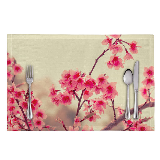Vintage Cherry Blossom Print Placemat