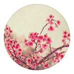 Vintage Cherry Blossom Print Round Blanket