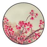 Vintage Cherry Blossom Print Round Floor Mat