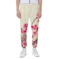 Vintage Cherry Blossom Print Joggers