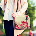 Vintage Cherry Blossom Print Shoulder Strap Bible Bag