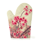Vintage Cherry Blossom Print Single Oven Mitt
