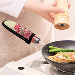 Vintage Cherry Blossom Print Skillet Handle Cover