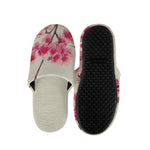 Vintage Cherry Blossom Print Slippers