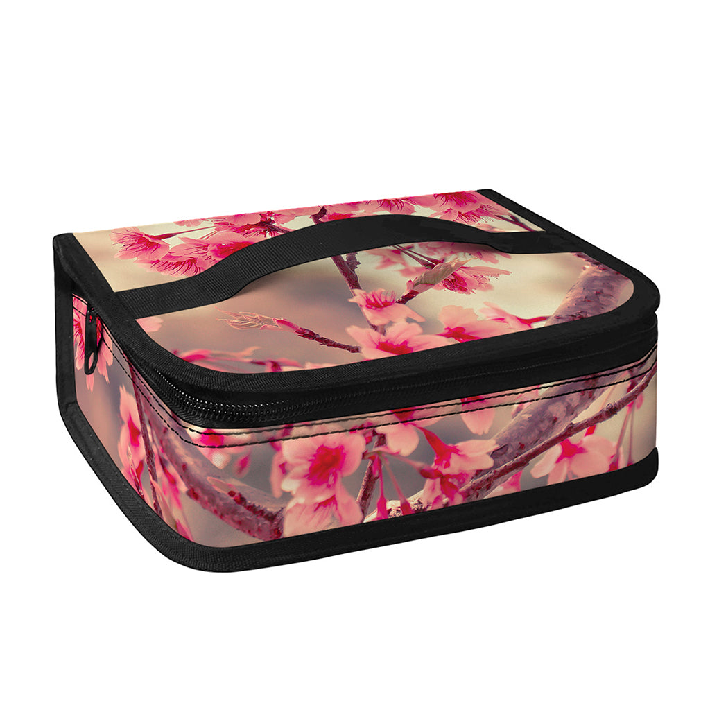 Vintage Cherry Blossom Print Small Lunch Bag