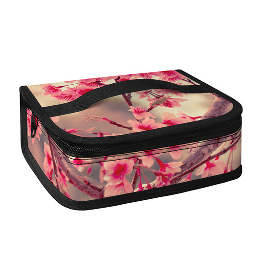 Vintage Cherry Blossom Print Small Lunch Bag