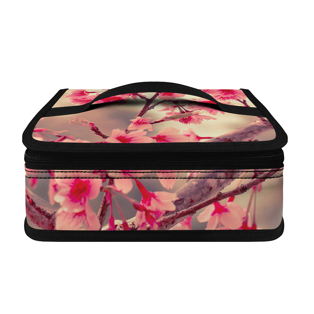 Vintage Cherry Blossom Print Small Lunch Bag