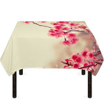 Vintage Cherry Blossom Print Tablecloth