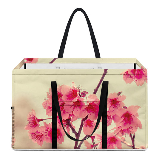 Vintage Cherry Blossom Print Utility Tote Bag