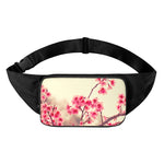 Vintage Cherry Blossom Print Waist Bag