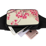 Vintage Cherry Blossom Print Waist Bag