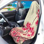 Vintage Cherry Blossom Print Waterproof Car Seat Cover