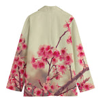 Vintage Cherry Blossom Print Women's Blazer