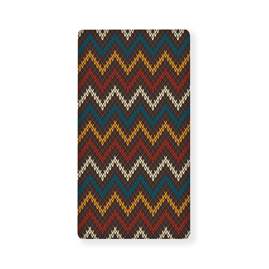 Vintage Chevron Knitted Pattern Print Baby Crib Sheet