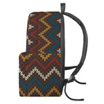 Vintage Chevron Knitted Pattern Print Backpack