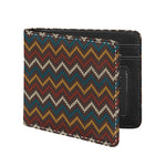 Vintage Chevron Knitted Pattern Print Bifold Wallet