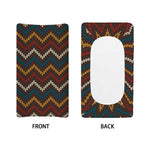 Vintage Chevron Knitted Pattern Print Changing Pad Cover