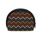 Vintage Chevron Knitted Pattern Print Coin Purse