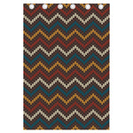 Vintage Chevron Knitted Pattern Print Curtain
